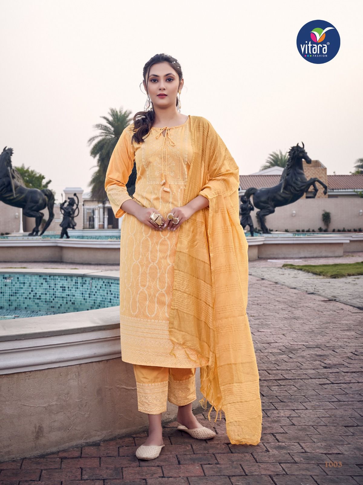 ROMAN 2 Vitara Fashion Festive Wear Wholesale Cotton Salwar Suit Catalog